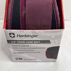 Harbinger 4.5" Unisex Foam Core Weight Lifting Belt Merlot Size Small